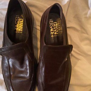Versace Brown Leather Wing Tip - Size 11